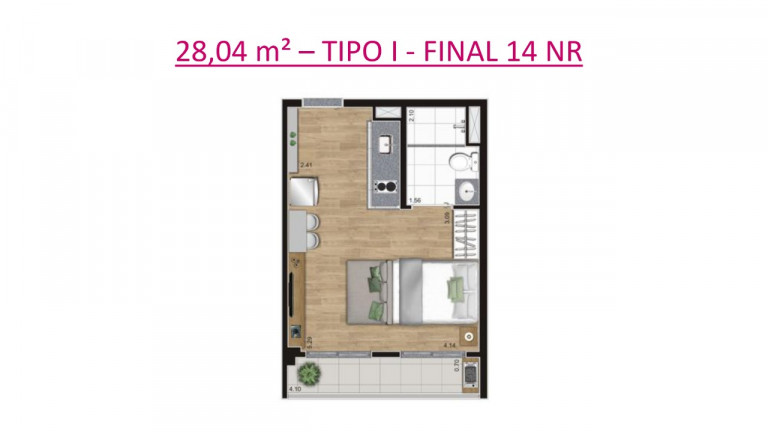 Imagem Studio com 2 Quartos à Venda, 43 m² em Belenzinho - São Paulo
