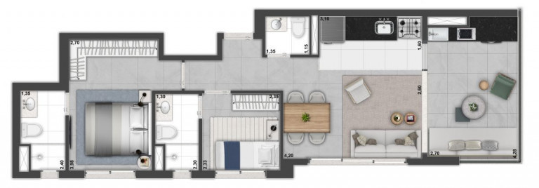 Imagem Apartamento com 2 Quartos à Venda, 64 m² em Jardim Paulista - São Paulo