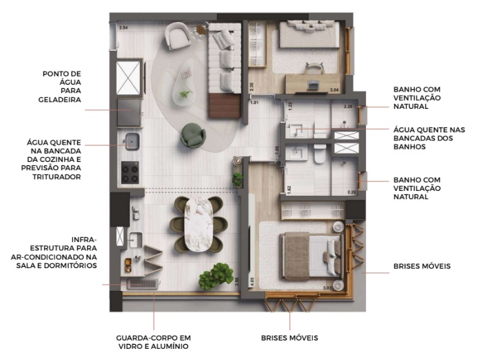 Foto do imóvel: Apartamento com 2 Quartos à Venda, 70 m² em Jardim Paulista - São Paulo