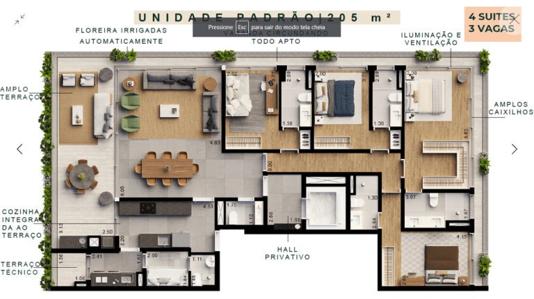 Imagem Apartamento com 4 Quartos à Venda, 205 m² em Vila Ida - São Paulo