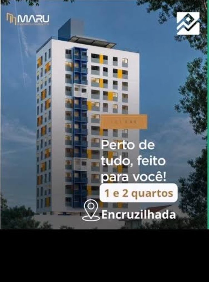 Apartamento com 2 Quartos à Venda, 36 m² em Encruzilhada - Recife
