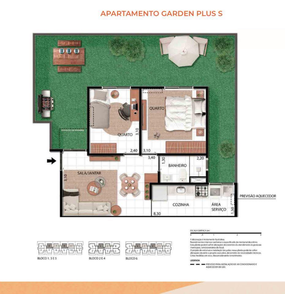 Imagem Apartamento com 2 Quartos à Venda, 44 m² em Campo Grande - Rio de Janeiro