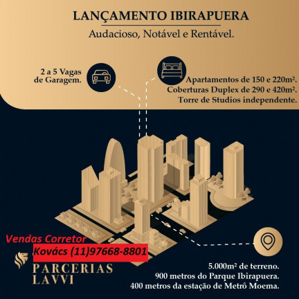 Foto do imóvel: Apartamento com 3 Quartos à Venda,  em Moema - São Paulo