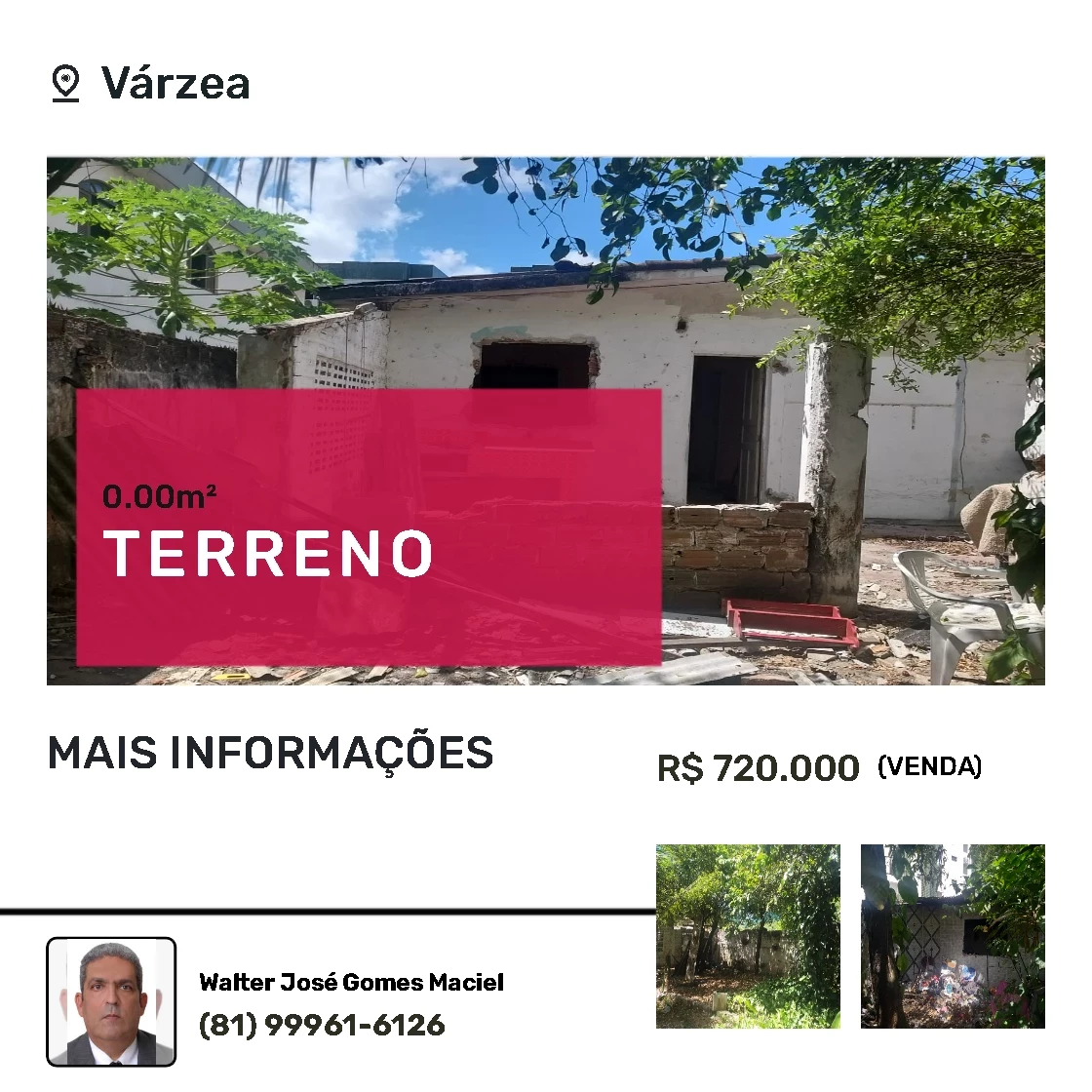 Foto do imóvel: Terreno à Venda, 1.000 m² em Várzea - Recife