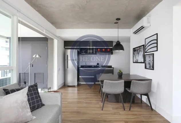 Imagem Studio de Luxo à Venda em São Paulo-SP, Bairro Cidade Monções: 1 Quarto, 1 Banheiro, 1 Vaga, 63m² de Pura Sofisticação!