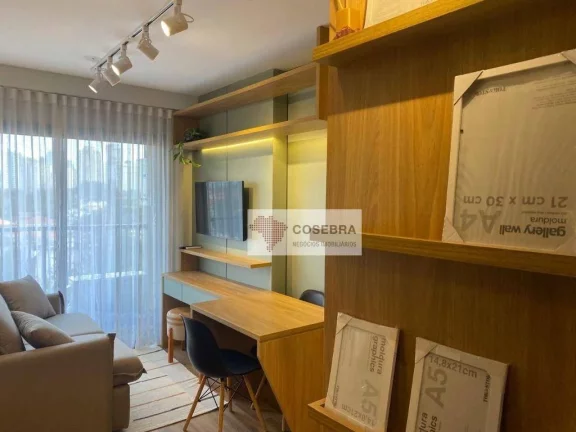 Imagem Apartamento com 2 dormitórios para alugar, 33 m² por R$ 4.900,67/mês - Brooklin - São Paulo/SP
