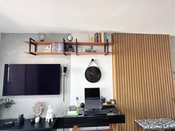 Imagem Studio moderno, acabamento impecável, com 42 m², mobiliado com 1 dormitório, suíte, sala integra...