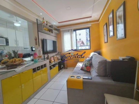 Imagem Apartamento com 2 dormitórios à venda, 71 m² por R$ 380.000,00 - Boqueirão - Praia Grande/SP