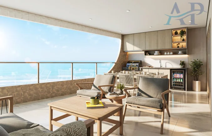 Imagem Apartamento Frente Mar na Aviação em Praia Grande
