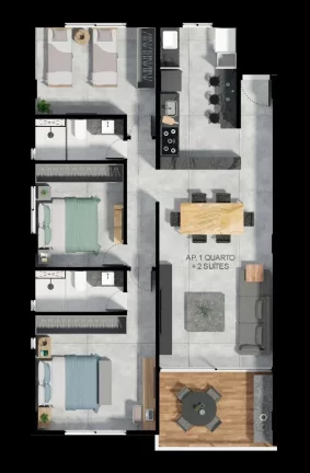 Imagem Apartamento à venda, 104 m² por R$ 1.043.550,20 - Camboinha - Cabedelo/PB