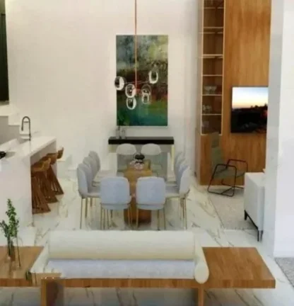 Imagem Apartamento 118M², 1Q, 1 Suíte, 2 Banheiros, 2 Vagas, Churrasqueira, Piscina Adulto e Infantil, Academia, Playground, Salão de Festas, Salão de Jogos.