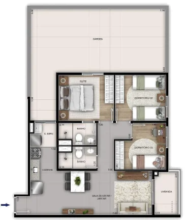 Imagem APARTAMENTO RESIDENCIAL em Rio de Janeiro - RJ, Recreio dos Bandeirantes