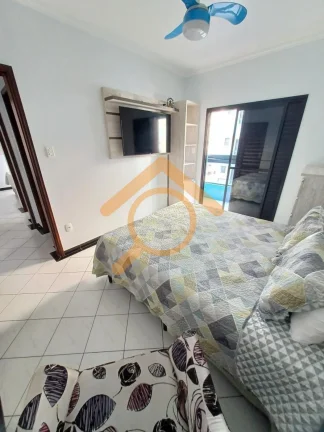 Imagem Apartamento espaçoso e moderno no Canto do Forte, Praia Grande-SP: 2 quartos, 1 suíte, 2 salas, 3 banheiros, 1 vaga, 84m²