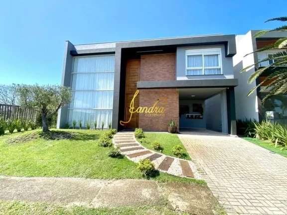 Imagem Casa condomínio nova com 04 suítes mobiliado e decorado