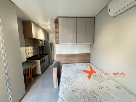 Imagem Apartamento studio para locação em São Paulo-SP, bairro Pinheiros: 1 quarto, 1 banheiro, 24m². Venha conferir!