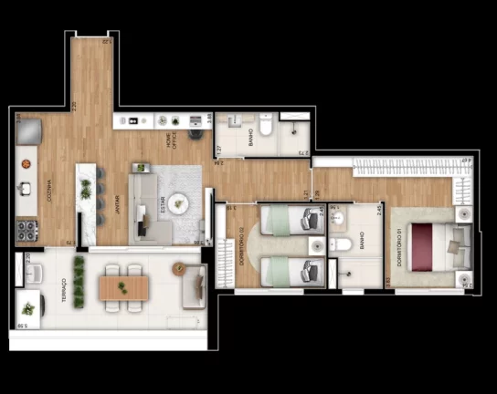Imagem APARTAMENTO RESIDENCIAL em São Paulo - SP, Parque Imperial