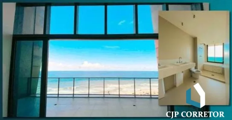 Imagem Apartamento com 4 suítes, vista mar.