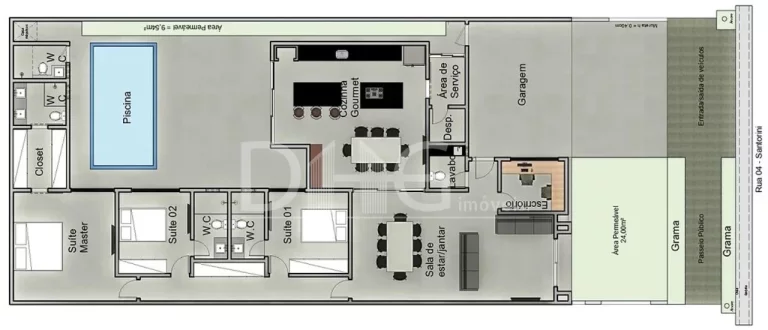 Imagem Casa à venda com 330 m² | Santorini Residencial Club | Paulínia - SP