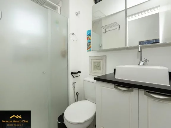 Imagem Apartamento à venda, 48 m2, 2 dormitórios, 1 vaga, varanda, Vila Anastácio, Edifício com Lazer