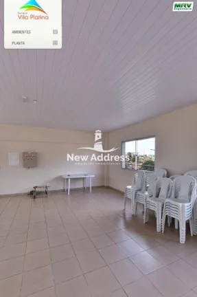 Imagem Quarto e Sala à Venda no Térreo em Colina, Cariacica. Aceita Financiamento. Com piscina, churrasqueira, salão de festas, portaria 24h.