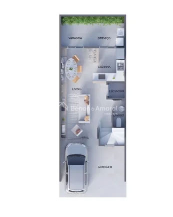 Imagem Apresentamos este incrível sobrado localizado em um condomínio fechado, projetado para oferecer co...