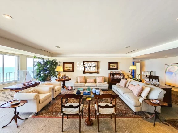 Imagem Venda Luxuoso Apartamento Frente Mar em Arpoador, RJ, 3 Suítes, 2 Vagas. Espaçoso, Privacidade e Tranquilidade