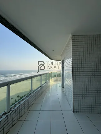 Imagem Apartamento Frente mar com 3 Dormitórios sendo 2 suítes no bairro Guilhermina - Praia Grande