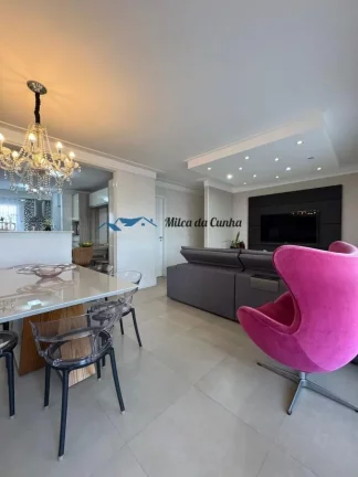 Imagem Lindo Apartamento para Venda, com 128m², 3 suítes, 3 vagas, Varanda Gourmet, Centro de Santo André