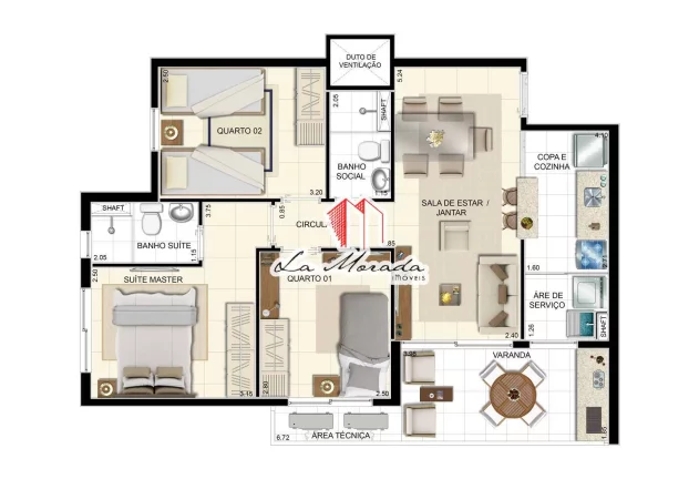 Imagem Condomínio Giullia Residenziale | 2 e 3 Quartos sendo 1 suíte