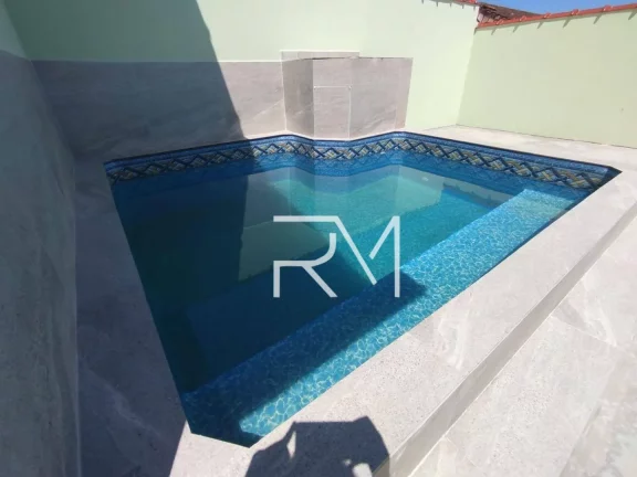 Imagem Casa com 2 dormitórios à venda, 76 m por R$ 339.900,00 - Jussara - Mongaguá/SP
