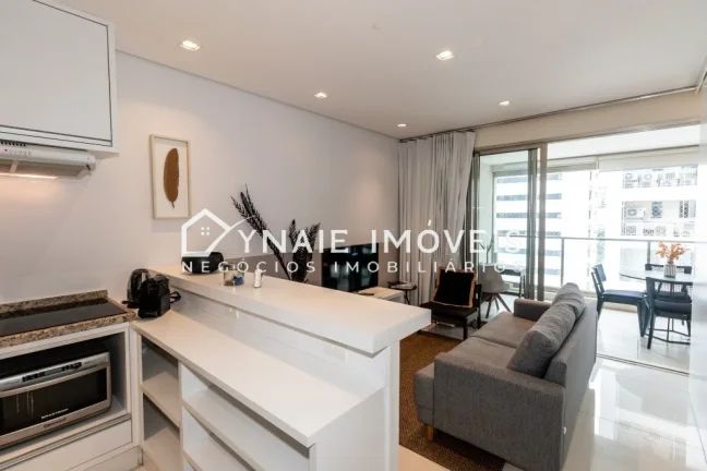 Imagem Apartamento à venda no Itaim Bibi, São Paulo-SP: 1 quarto, 1 suíte, 1 sala, 1 banheiro, 1 vaga, 62m² de área.