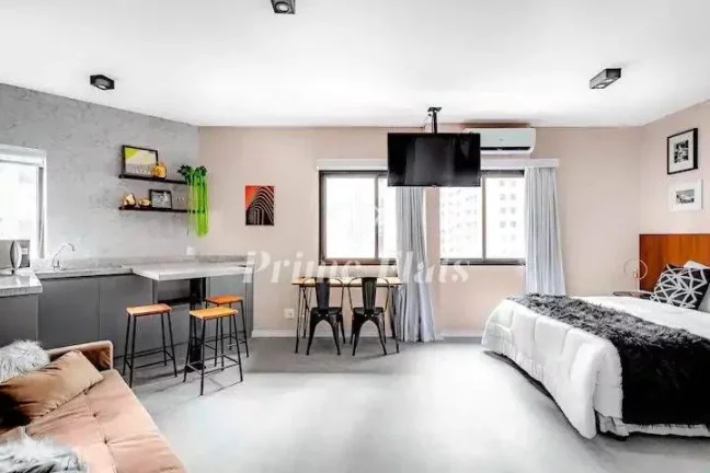 Imagem Flat disponível para venda no Hampton Park no bairro Jardins, com 29,80m², 1 dormitório e 1 vaga de garagem