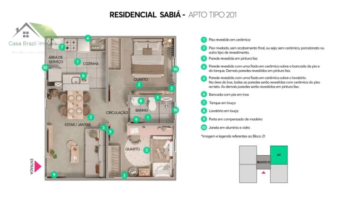 Imagem Residencial Sabia Apartamentos em Suzano - São Paulo