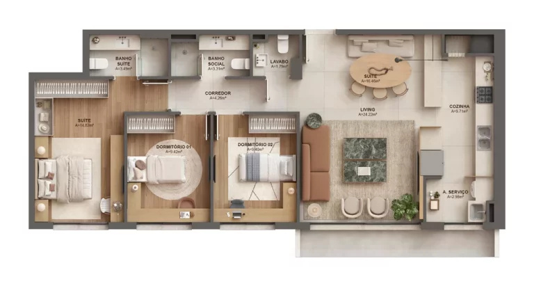 Imagem Apartamento à venda no bairro Menino Deus - Porto Alegre/RS