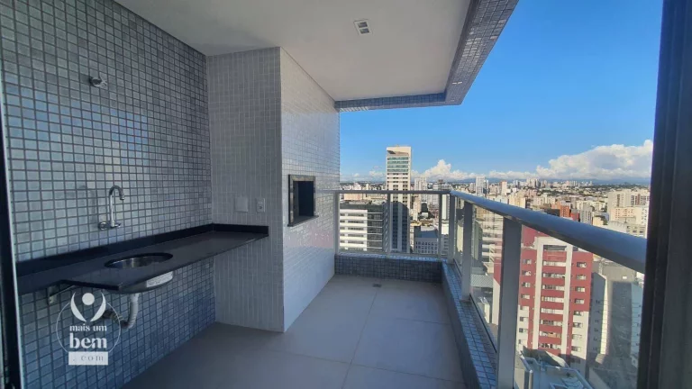 Imagem Apartamento novo com 3 quartos (1 suíte), ampla sacada com churrasqueira, lavabo à venda R$ 1.210.000 - Batel - Curitiba/PR