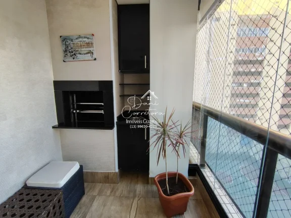 Imagem Aluguel de Apartamento de 2 Quartos com Suíte, lazer, varanda gourmet e 2 Vagas de Garagem em Pitangueiras, Guarujá-SP