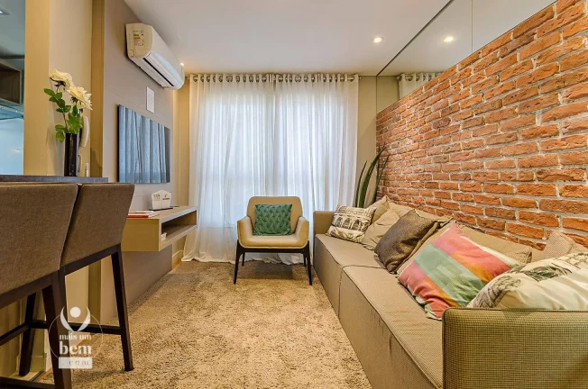 Imagem Apartamento com 3 quartos sendo 1 suíte, com piso laminado, churrasqueira e 2 vagas de garagem à venda por R$ 892.100 - Santo Inácio - Curitiba/PR
