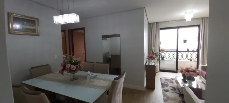 Imagem Sala 2 ambientes com sacada, cozinha com dispensa, área de serviço, 3 dormitórios sendo 1 suíte,...