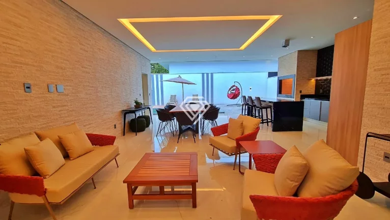 Imagem Sobrado 4 Suítes + Home, 400 m² c/ lazer à Venda no Condomínio Mirante do Lago