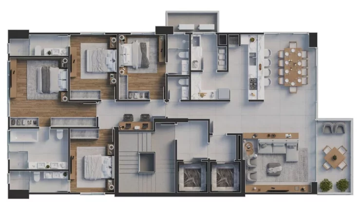 Imagem APARTAMENTO RESIDENCIAL em Balneário Camboriú - SC, Centro