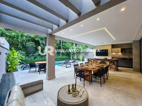 Imagem Casa no Módulo 11 da Riviera com 6 suítes, piscina, jacuzzi e praça de fogo integrada à natureza