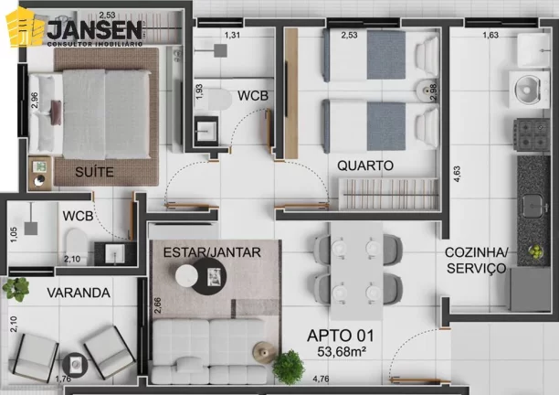 Imagem APARTAMENTO COM 02 E 03 QUARTOS NO BAIRRO QUE MAIS DESEJADO DE CABEDELO
