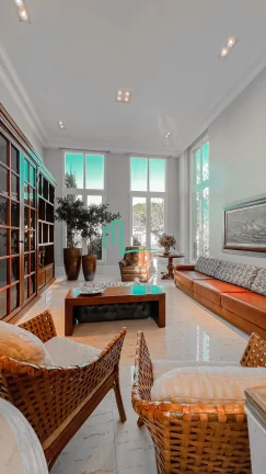Imagem Magnifica casa com projeto arquitetônico diferenciado e exclusivo em um lote de esquina com 1.050 metros em um dos condominios mais valorizados e proc