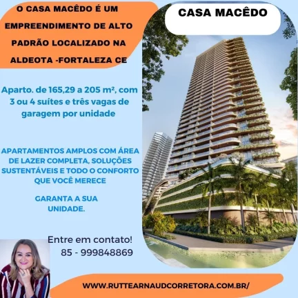 Alto Padrão para Venda, Aldeota, 4 dormitórios, 4 suítes, 5 banheiros, 3 vagas