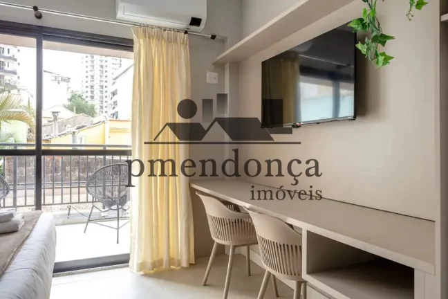 Imagem Studio Mobiliado, proximo metro, shopping, 1 domrt, 1 vagassTUDO M