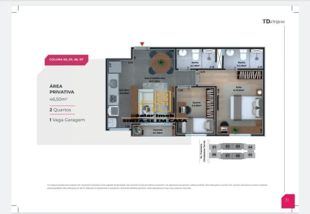 Imagem Apartamentos TD Origens| São Luís | Volta Redonda RJ Plano Investidor Entrada 10% + 30 Parcelas (Direto Construtora)+CAIXA ECONÔMICA