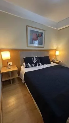Imagem Flat disponível para venda no Hotel Bienal Suítes, com 28m², 1 dormitório e 1 vaga