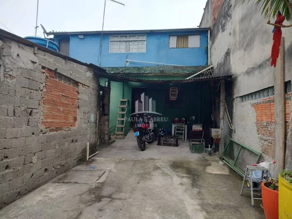 Imagem São 3 Casas Antiga (150m²na Doc. mais é maior) com 4 e duas com 2 Cômodos e quintal grande, ótimo pra comércio no Jardim Bom Recanto, Mauá-SP