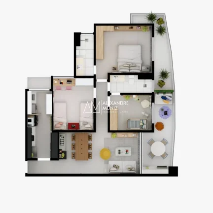 Imagem Izzi - Apartamentos à Venda. Eusébio/CE. 3 Quartos. 90m², 120m² e 216m².