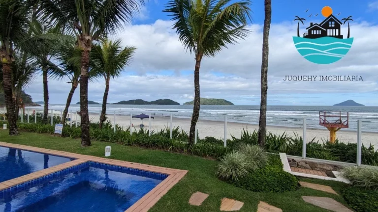 Imagem Aluguel Anual Pé na areia Juquehy, Aluguel temporada, com 3 suítes, Churras. piscina , máx. 08 pessoas | Juquehy Imobiliária